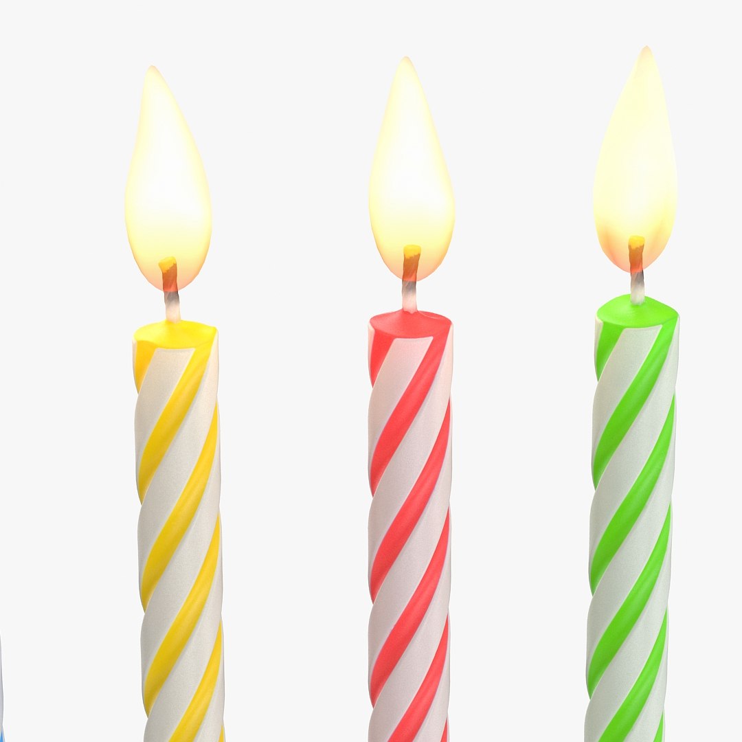 Birthday Candles 3D - TurboSquid 1416562