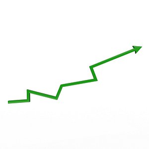 Arrow Graph Down 3D