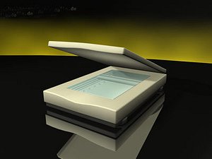 3d flatbed scanner model