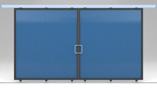 3D factory sliding door warehouses model - TurboSquid 1580468