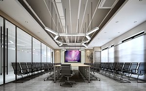 Meeting room  interior 3d scene 3D model