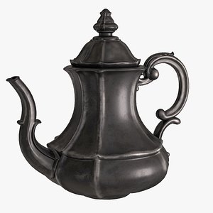 antique teapot 3d model