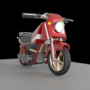 3D Cartoon Motorcycle