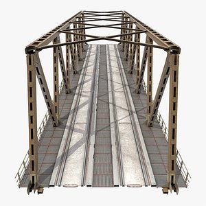 Railway Bridge Span 3D Model