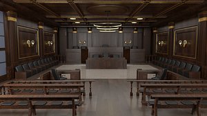 Courtroom Low-poly