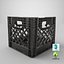 Plastic Crate Damaged 3D model