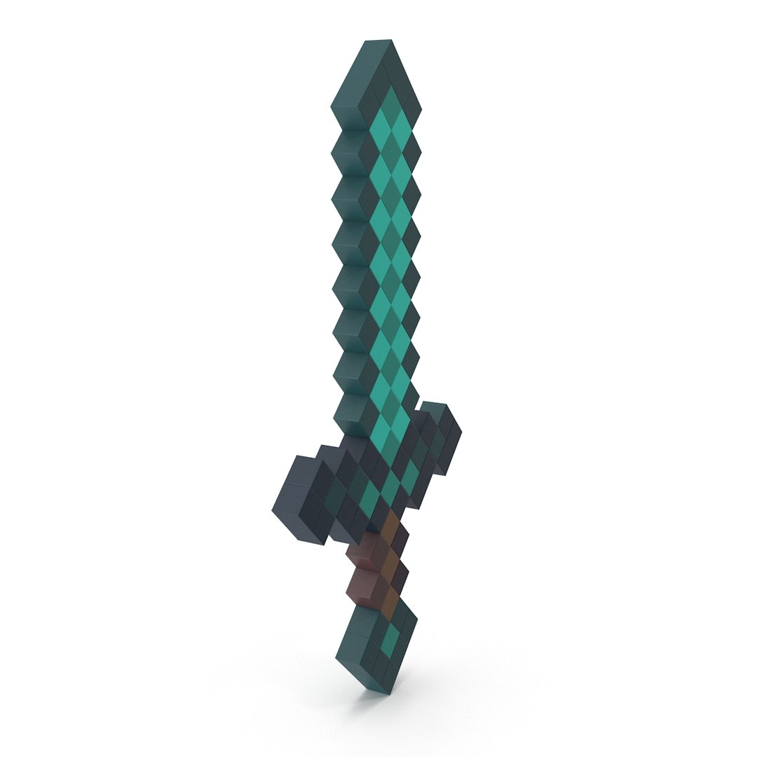 3d Model Minecraft Sword