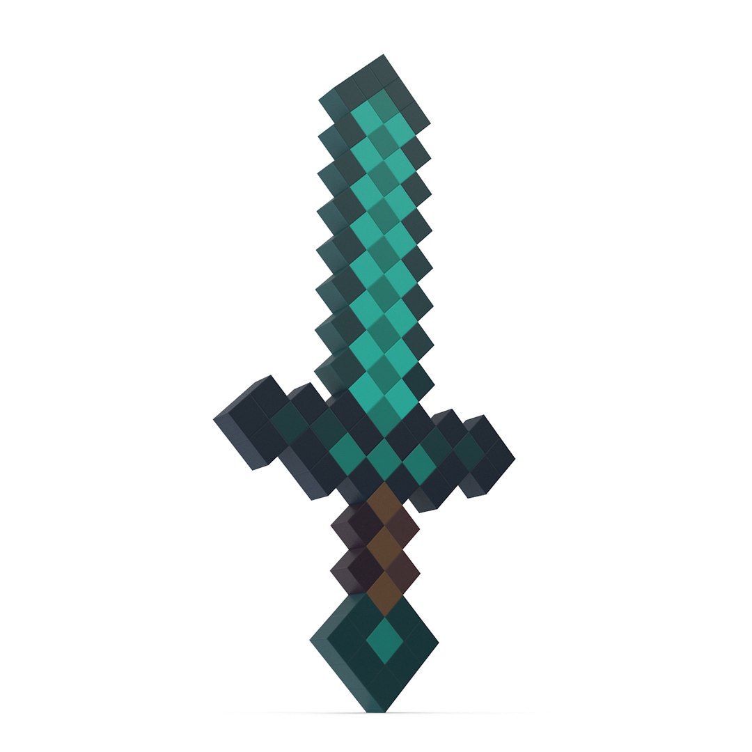 3d Model Minecraft Sword