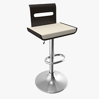 Viera Bent-wood Adjustable Bar Stool