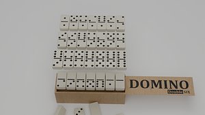 3D Ivory Domino Set