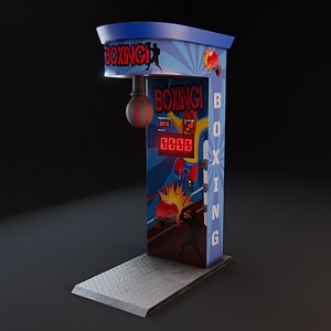 3D Boxing Arcade Machine -  Retro Game Ready