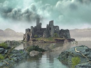 3D Lake Castle model