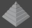 Golden and Green Marbled Pyramid with Squared Spike