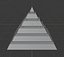 Golden and Green Marbled Pyramid with Squared Spike