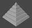 Golden and Green Marbled Pyramid with Squared Spike