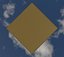 Golden and Green Marbled Pyramid with Squared Spike