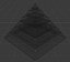 Golden and Green Marbled Pyramid with Squared Spike