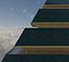Golden and Green Marbled Pyramid with Squared Spike