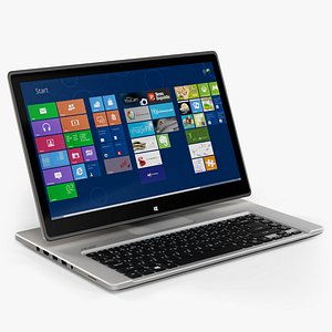 Acer Aspire R7-572G Silver convertible hybrid laptop