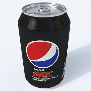 3D model softdrink pepsi