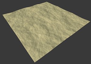 3d model desert plain