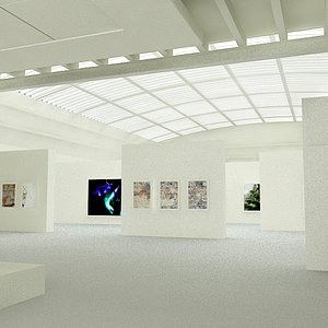 3d art gallery model