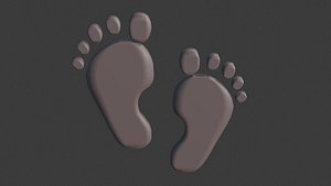 footprint icon model