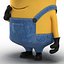 3D short eyed minion rigged