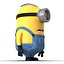 3D short eyed minion rigged