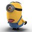 3D short eyed minion rigged