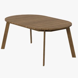 Patio dining table round (seats 6) 02