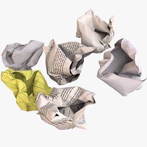 Crumpled Paper Balls
