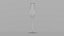 3D Champagne Flute Sparkling Wine Glass