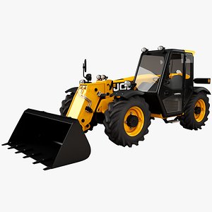 3d model telescopic handler forklift