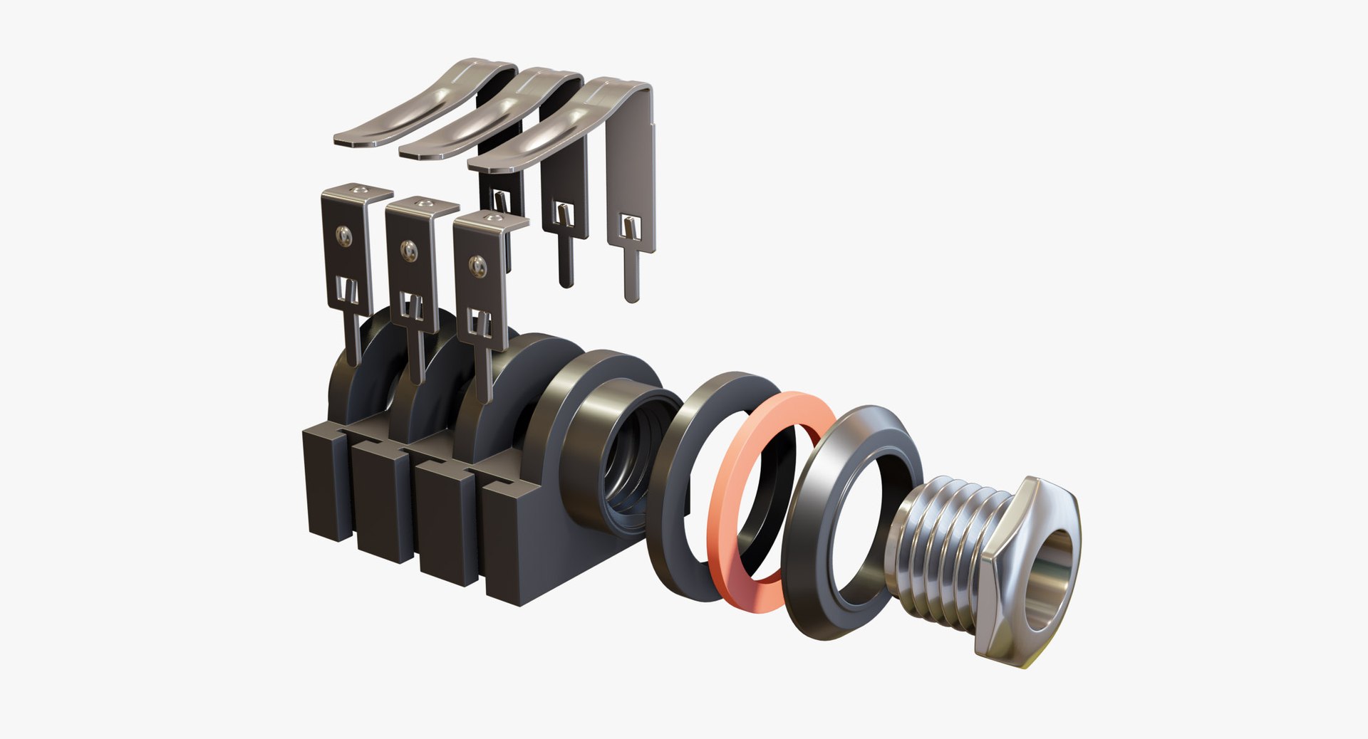 Jack Socket 3D Model - TurboSquid 1711838