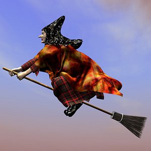 3d model witch human