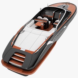 3D model riva rivamere speedboat