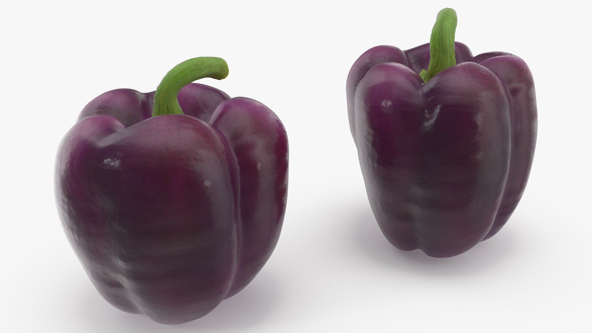 Bell Pepper Purple Beauty 3D model preview