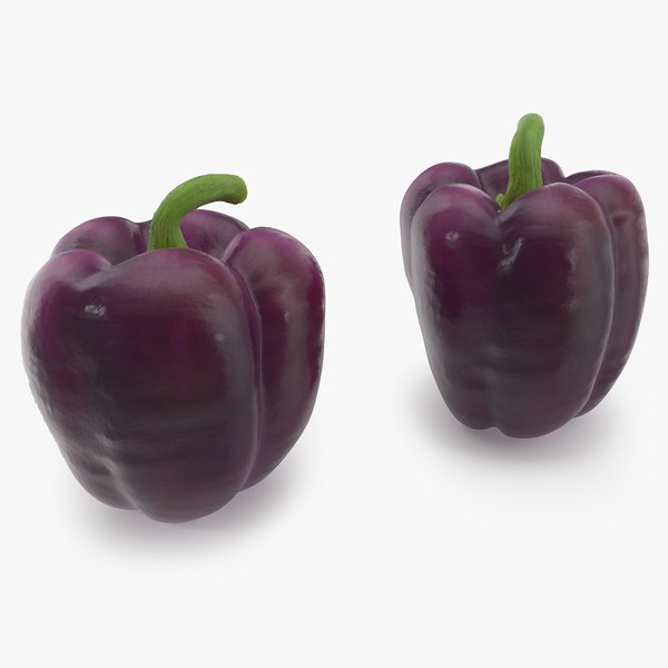 modelo 3d Bell Pepper Purple Beauty - TurboSquid 1980644
