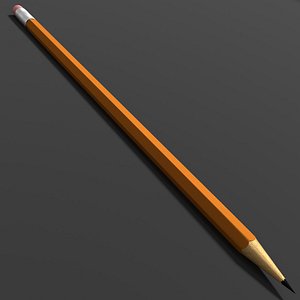 3d model pencil writing