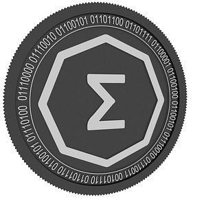3D ergo black coin model