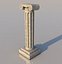 greek column 3d 3ds