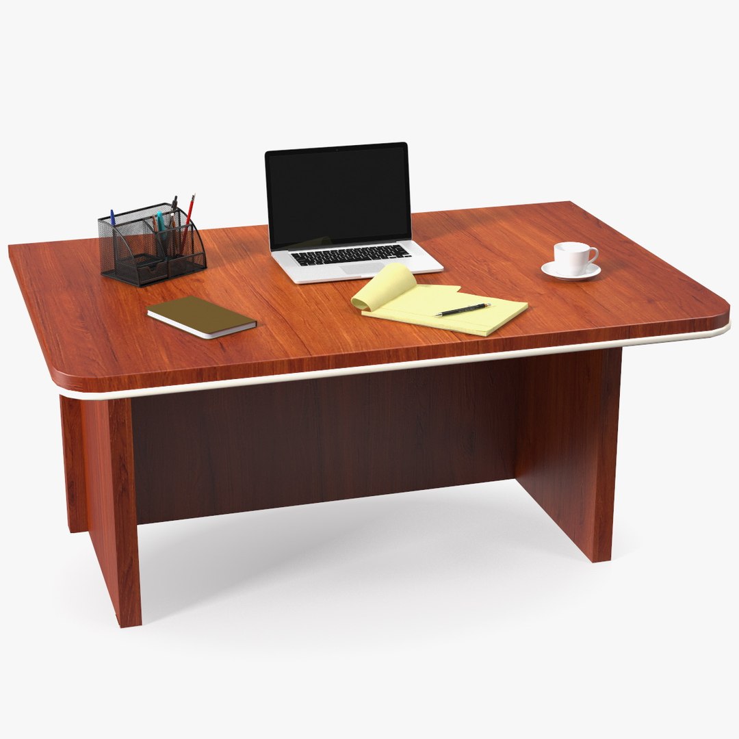 Computer Workplace the Table 3D model preview