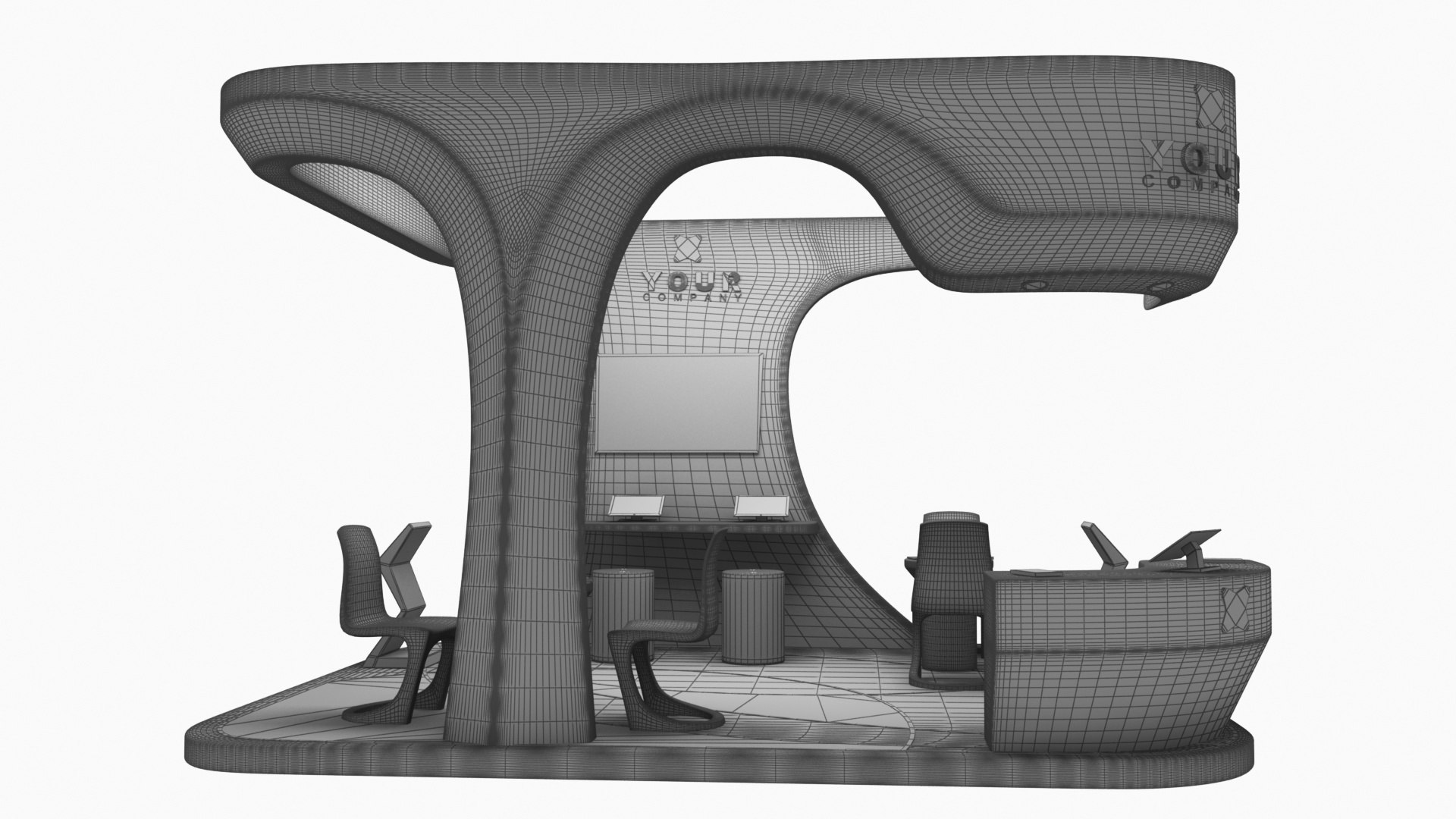 Futuristic Exhibition Stand 5 3D model https://p.turbosquid.com/ts-thumb/8q/03nzAu/15/modernexhibitionbooth612/jpg/1651239820/1920x1080/fit_q87/931de409a0f18aa99f971f6bc3c837dea17db1b0/modernexhibitionbooth612.jpg