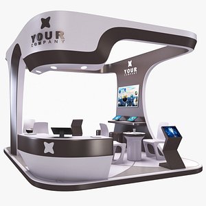 Futuristic Exhibition Stand 5 3D model