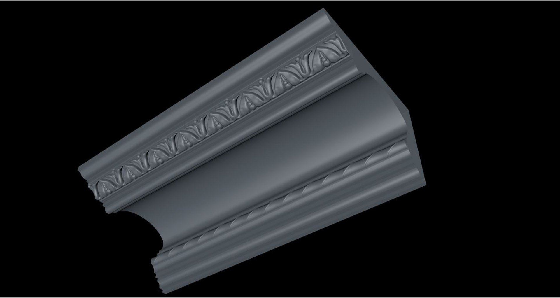 3D Patterned Cornices Model - TurboSquid 1433379