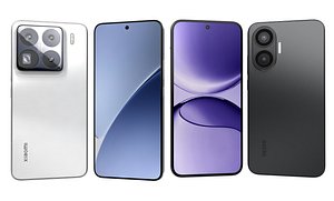 Xiaomi 15 Pro White And Xiaomi Redmi Turbo 4 Pro Black 3D model