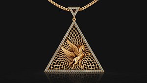 ultra triangle hours pendant