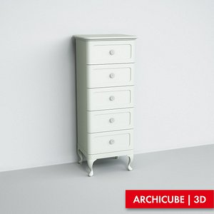 3d model commode