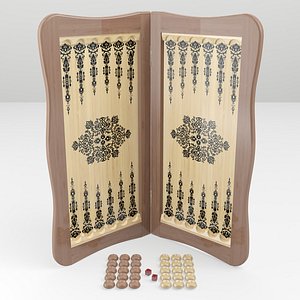 3D board backgammon